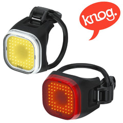 Knog Blinder Mini Square Light Twinpack 50LM/ 30LM