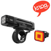 Knog Blinder 600Lm Head Light & Square 100 Lm Tail Light Set