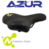 Azur Pro Range - Zeta Memory Foam Bike Saddle/Seat