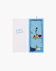 *CLOSEOUT* Bamboozld Mens Happy Chrissy Bamboo Sock Card 7-11
