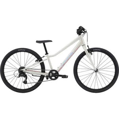 Cannondale Quick 24 Kids 7 Speed Flat Bar Bike Iridescent White