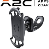 A2C Silicone Phone Holder Mount With Tool Free Handlebar Mount