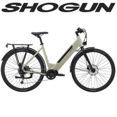 Shogun eMetro + Step Through Hybrid e-Bike Sandstone