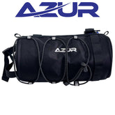 Azur Water Resistant Handlebar Roll Bag Black