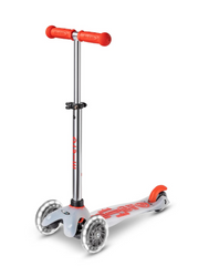 Micro Mini Deluxe Flux LED 3 Wheel Scooter Red
