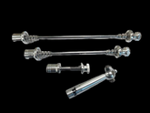 Security Quick Release Locking Skewer Set With Key Silver