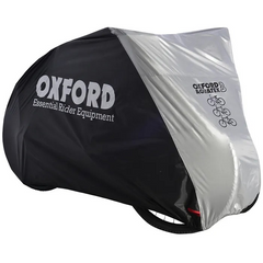 Oxford Aquatex Outdoor Bike Cover, Elasticated Bottom, Lightweight, Waterproof Design for 3 Bicycles