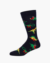Bamboozld Mens Dinosaurs Bamboo Sock 7-11