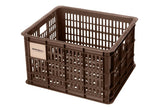 Basil Bicycle Crate Recycled Chocolate Brown