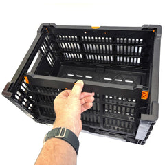 Cargo Basket Folding Black