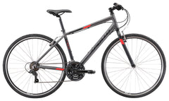 Apollo Trace 10 Mens Flat Bar Bike Matte Charcoal and Red