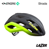 *CLOSEOUT* Lazer Strada Kineticore Bike Bicycle Helmet Matt Dark Grey Neon Flash Yellow