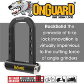 On Guard RockSolid U-Lock 8590 Keyed 9cm x 17.5cm D 14mm