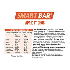Ems Power Smart Bar Apricot Chocolate Bar 75g