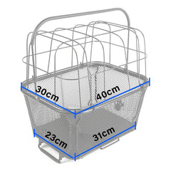 Pet Carrier Quick Release Wire Rear Basket with Lid 8858