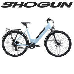 Shogun eMetro Step Through Hybrid e-Bike Sea Angel Blue