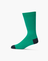 Bamboozld Mens Classic Rib Bamboo Sock Emerald 7-11