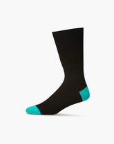 Bamboozld Mens Classic Rib Bamboo Sock Black 7-11