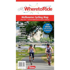 Where to Ride Map Melbourne Map 1 Central and Inner Suburbs 2nd Edition