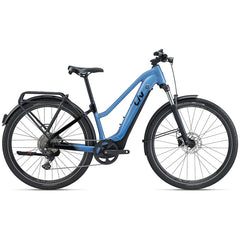 *CLOSEOUT* Liv Amiti E+ 1 Womens Hybrid E-Bike Estoril Blue Black 2023
