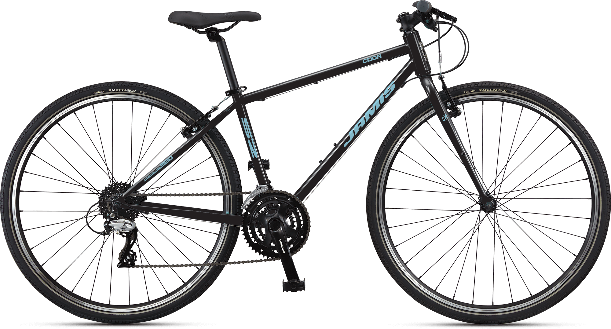 Jamis Coda S2 Femme Womens Flat Bar Road Bike Gloss Black