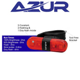 Azur Nano Red Rear 40 Lm Tail USB Bike Light