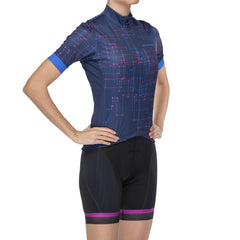 *CLOSEOUT* Bellwether Galaxy Breakaway Womens Cycling Jersey Navy