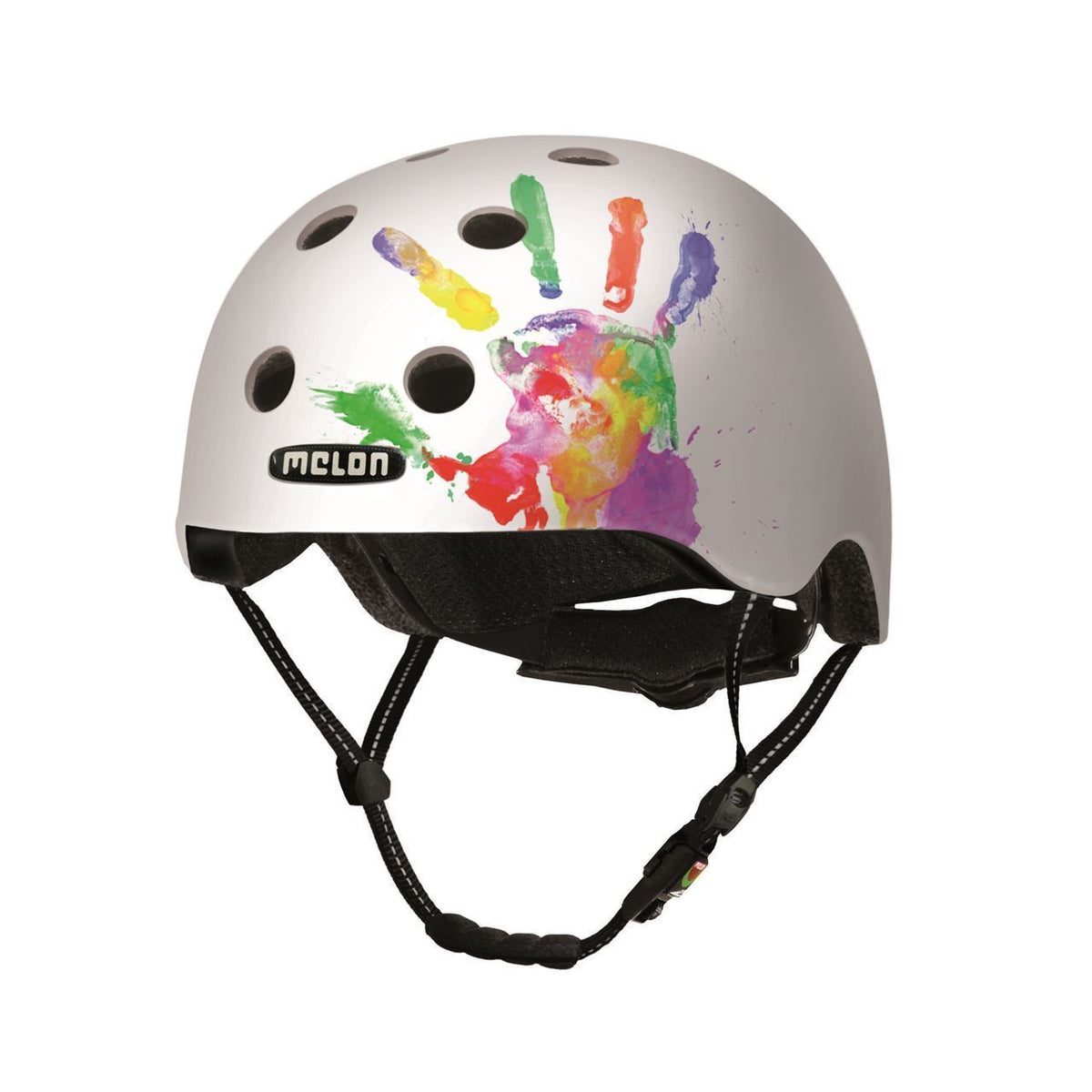 Melon Helmet All Stars Handprint White