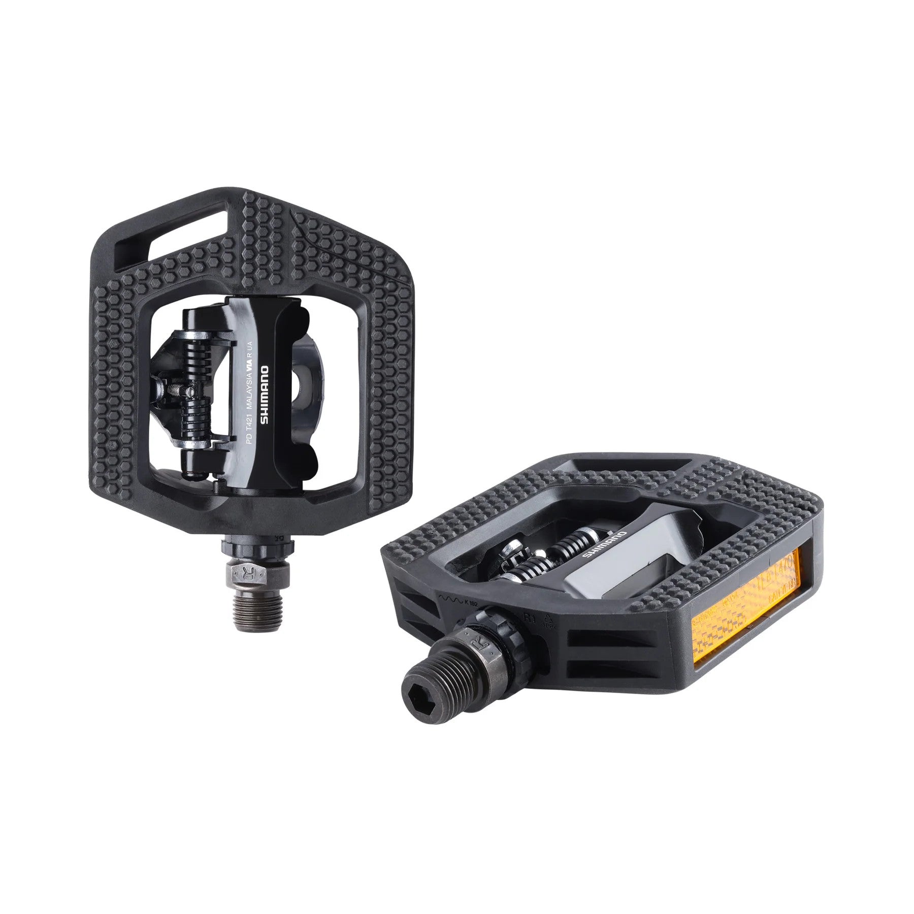 shimano pedals spd and flat Shimano Pedal PD-T421 SPD Flat Click'r Pedal Set Black – Melbourne Bicycles