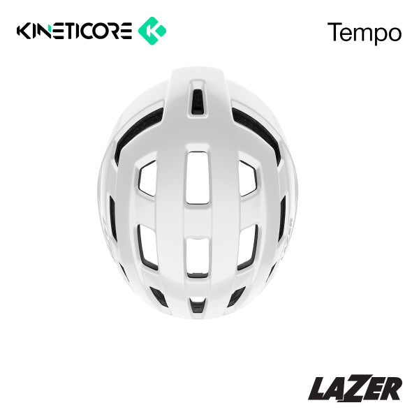 Lazer Tempo Bicycle Helmet Kineticore White Unisize 54-61cm