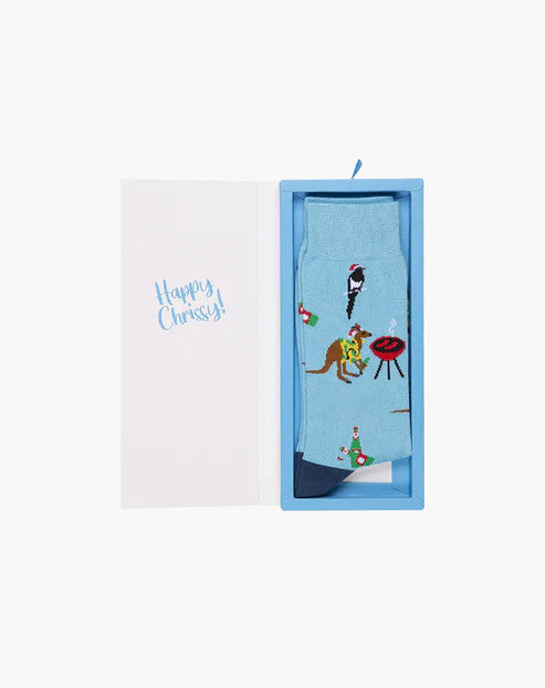 Bamboozld Mens Happy Chrissy Bamboo Sock Card 7-11