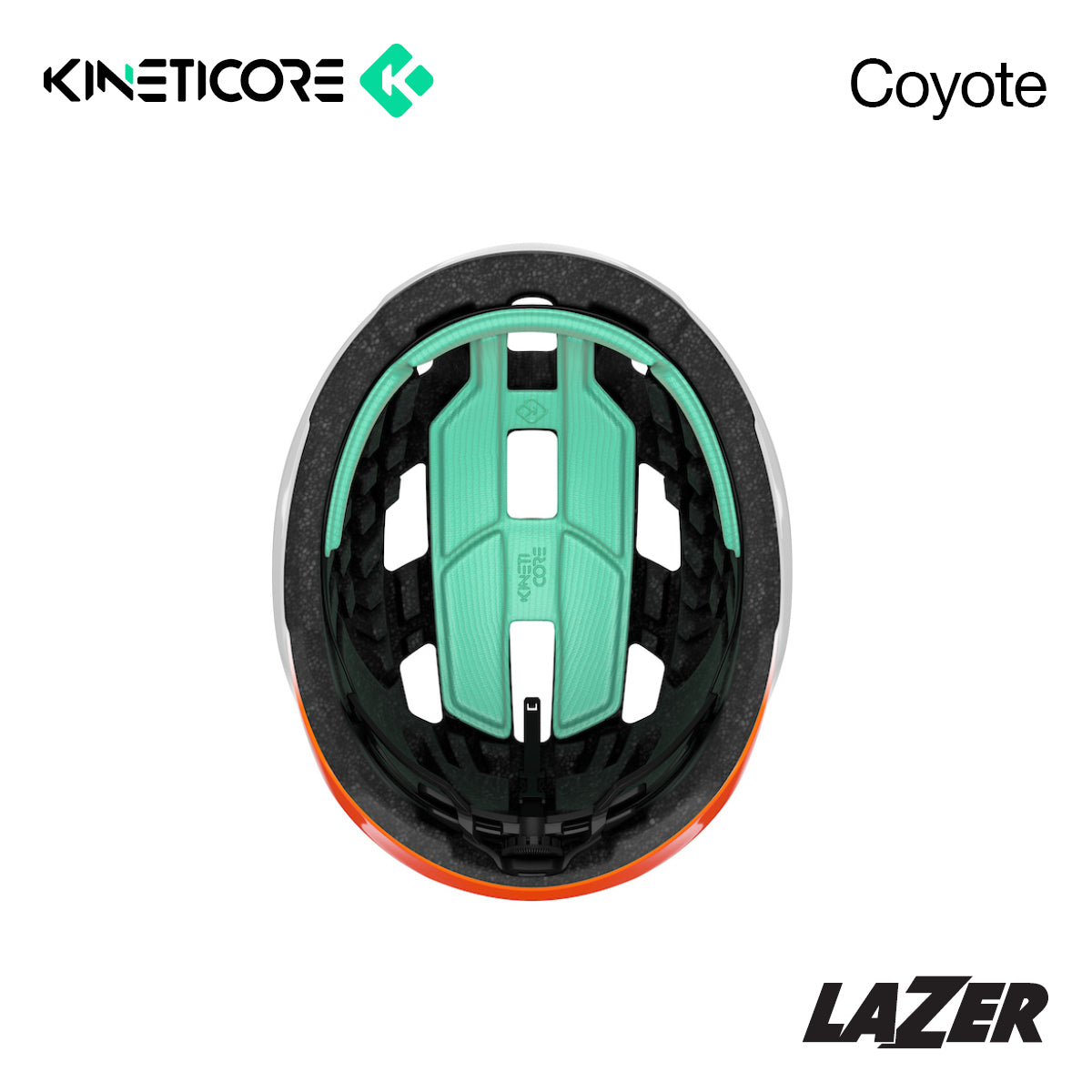 Lazer Tonic Kineticore Bike Bicycle Helmet White and Orange