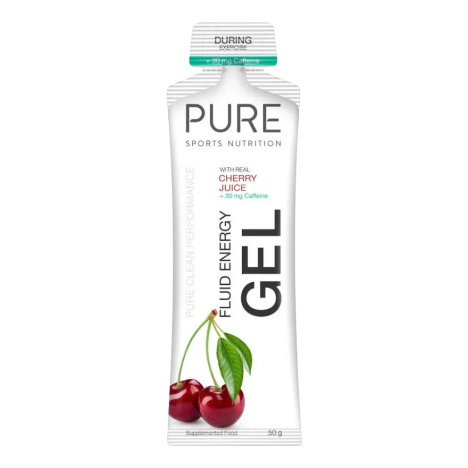 Pure Fluid Energy Fluid Gel Cherry 50g with 30mg Caffeine