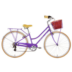 Malvern Star Wisp Lite Retro Step-Through Bike Purple