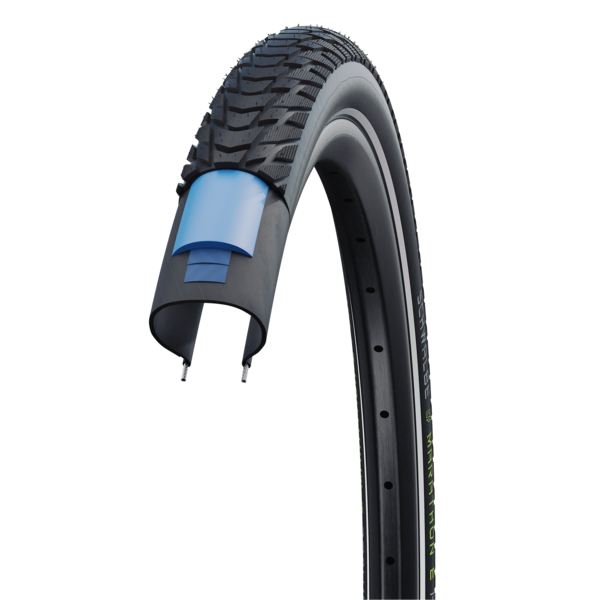 Schwalbe Marathon E-Plus Smart DualGuard Reflective Tyre