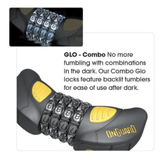 On Guard Doberman 8031GLO 185/12mm Combination Cable Lock