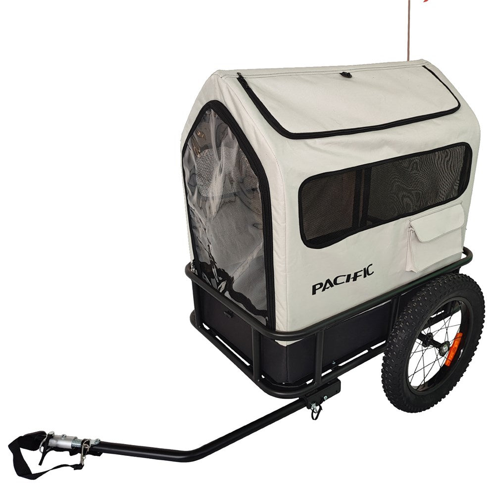 Pacific Cargo Trailer and Dog Hut White