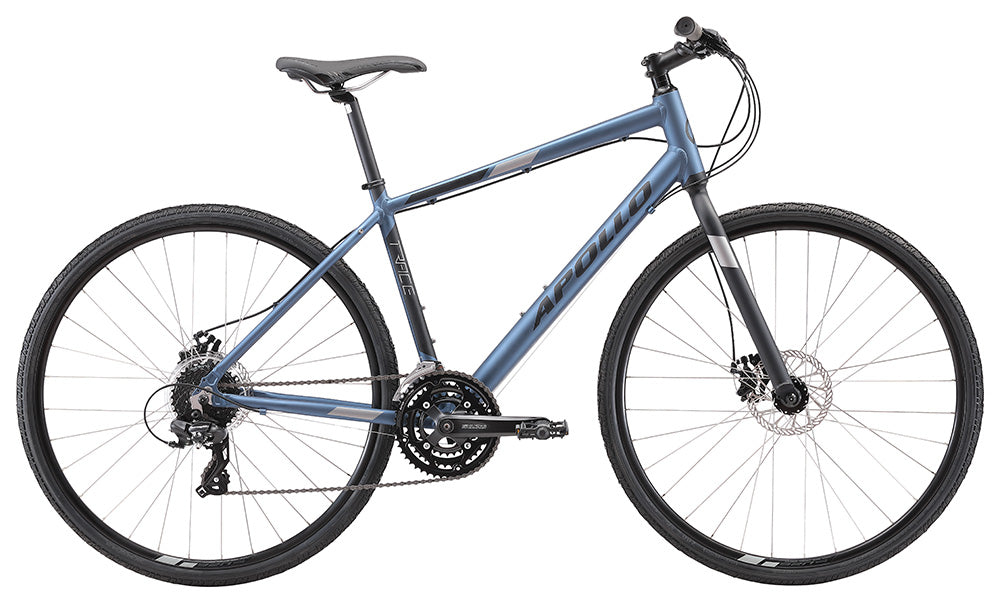 Apollo Trace 20 Flat Bar Bike Matte Slate and Black