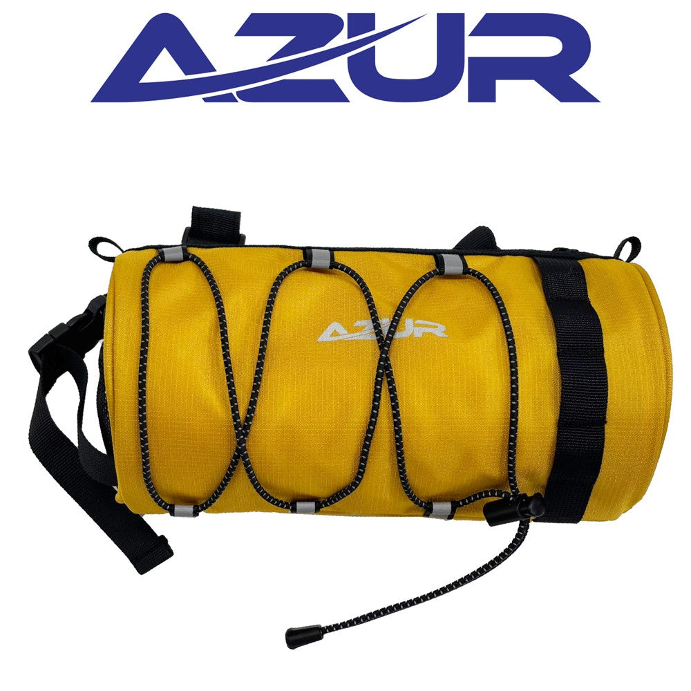 Azur Water Resistant Handlebar Roll Bag Ochre