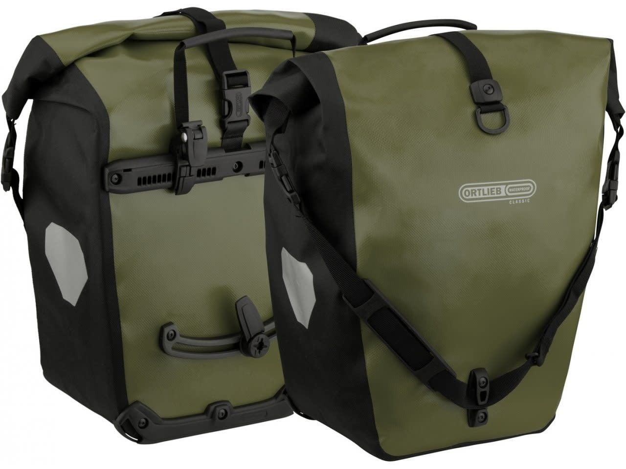 Ortlieb Back Roller Classic Pannier 20Ltr Bags Set of 2 Olive Black F530119