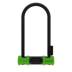 Abus 410c Ultra Combo Combination U Bolt D Lock  Green 230mm