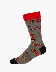 Bamboozld Mens  F1 Bamboo Sock Charcoal 7-11