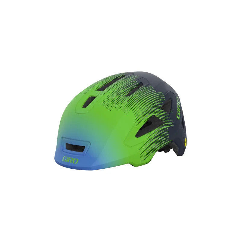 Giro Scamp 2 Youth Bicycle Helmet - Blue and Green / X-Small 45cm
