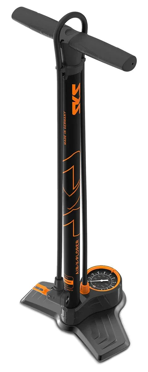 SKS Air-X-Plorer 10.0 Floor Pump Black and Orange