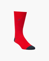 Bamboozld Mens Classic Rib Bamboo Sock Scarlet Red 7-11