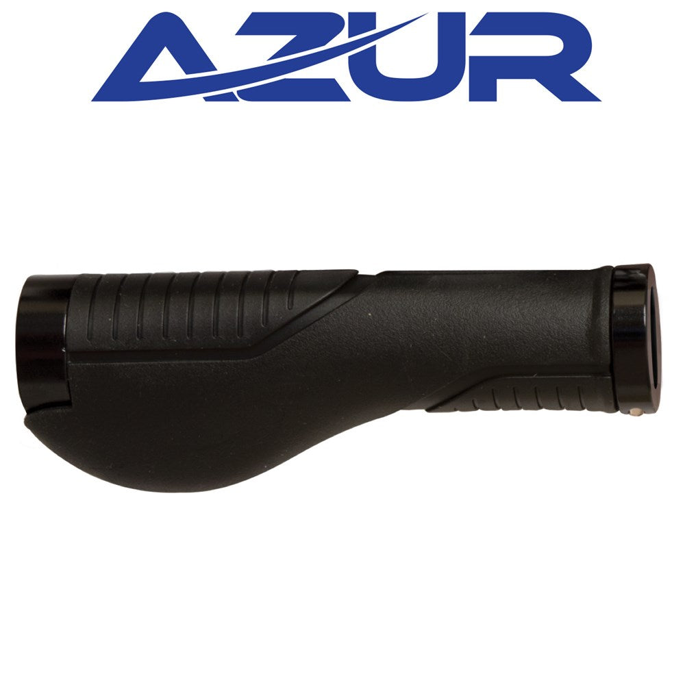 Azur Ergo Lock-on Grips with Lockrings Pair Black