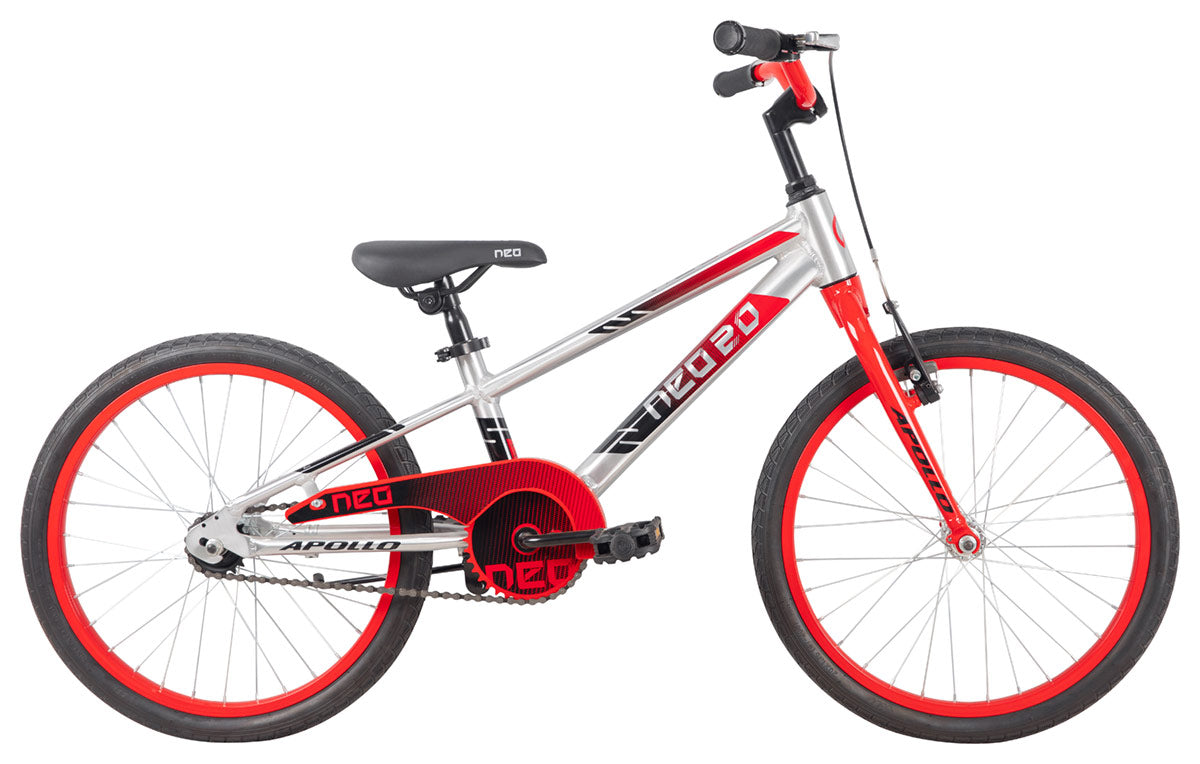 Neo+ 20 Boys Brushed Alloy / Red Black Fade