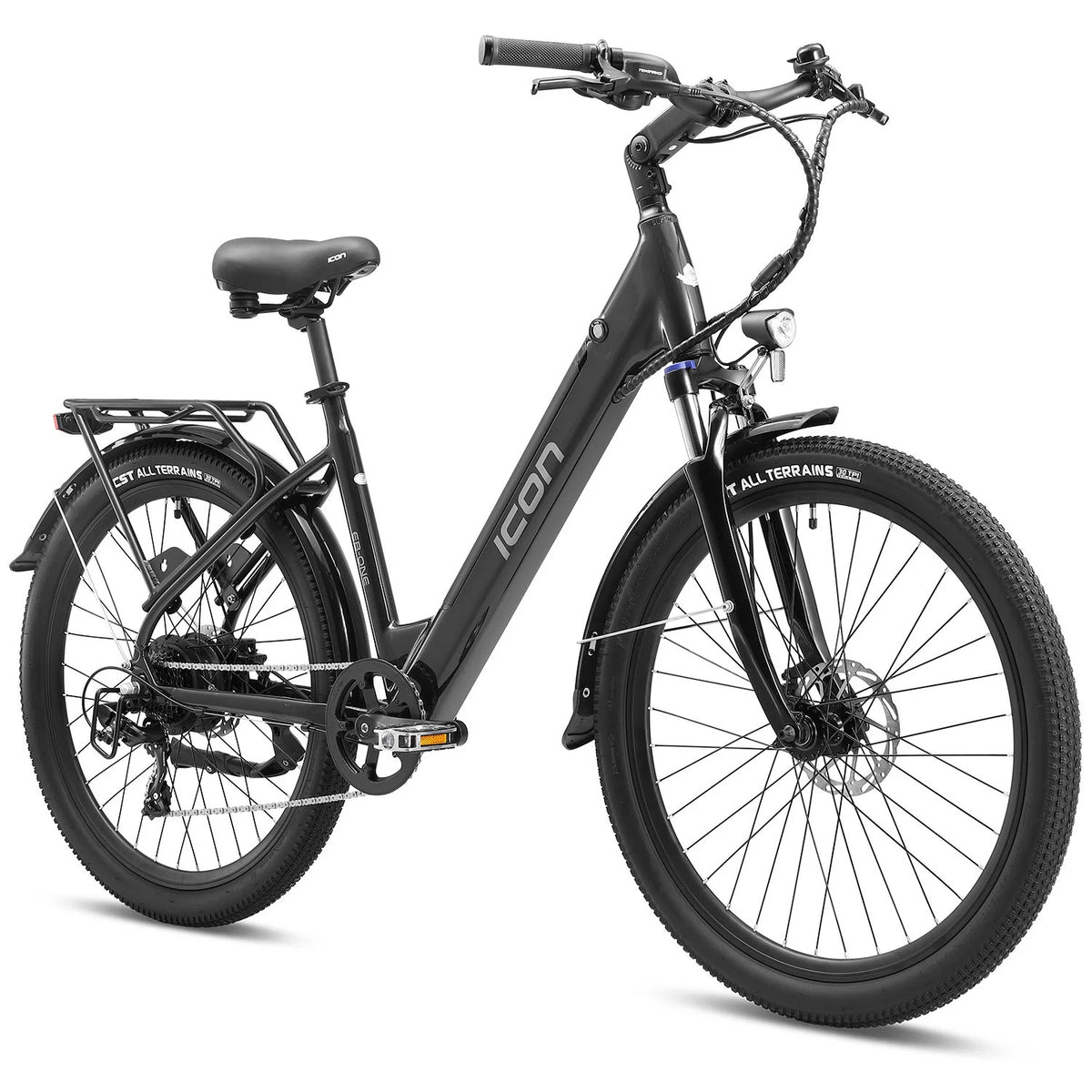 *NEW* ICON EB-ONE Step Thru E-Bike Coffee Black