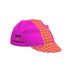 Santini Cycling Cap Tour De France Grand Depart Suisse Stage Neon Pink and Orange