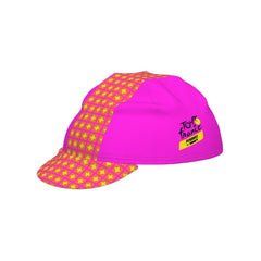 Santini Cycling Cap Tour De France Grand Depart Suisse Stage Neon Pink and Orange